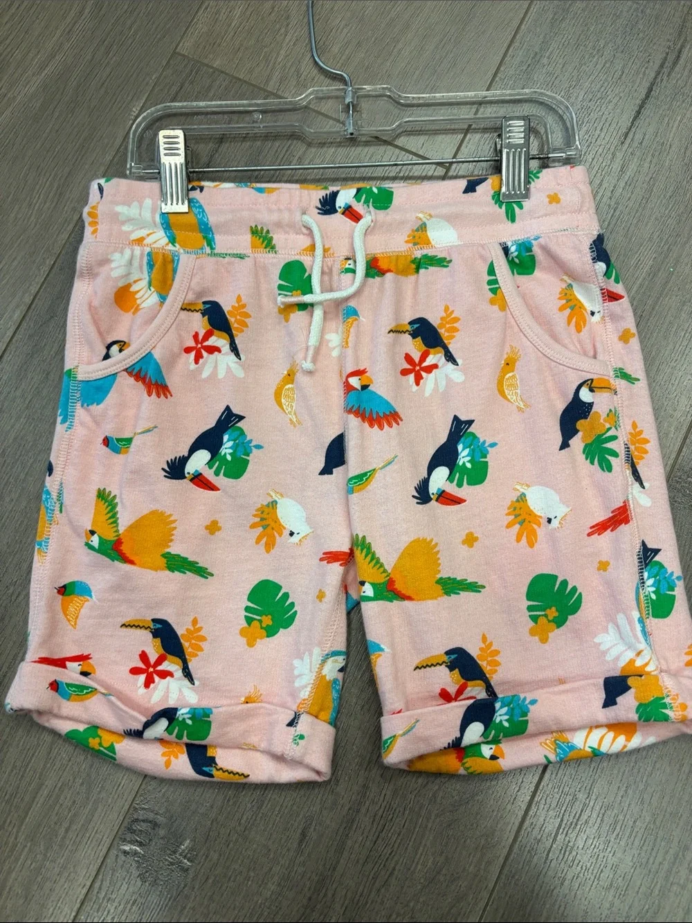 Tucker + Tate Pink Tropical Bird Print Shorts